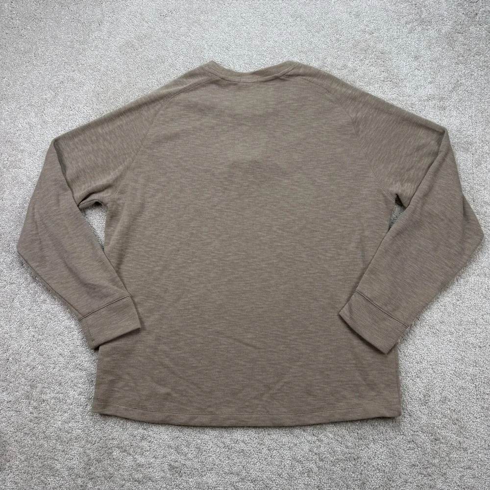 NEW Banana Republic Mens XL Double Knit Crew Timber Wolf Brown NWT
